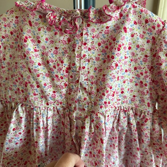 Five Little Monkeys Childrens Clothing Toddler Girls Floral Smocked Dress Size 3 - Picture 8 of 11